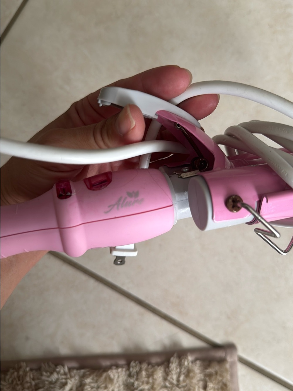 Pink Mini Curling Iron for Women